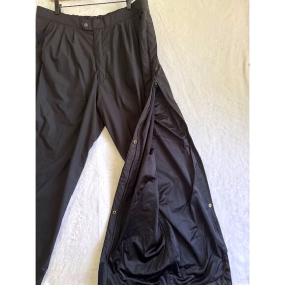 FootJoy FJ DryJoys Men’s Black Waterproof SZ L Golf/Rain Pants 32"L EUC Pockets - Picture 3 of 14